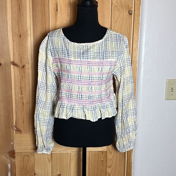 ASOS Multicolor Plaid Ruffle Top - Picture 5 of 12